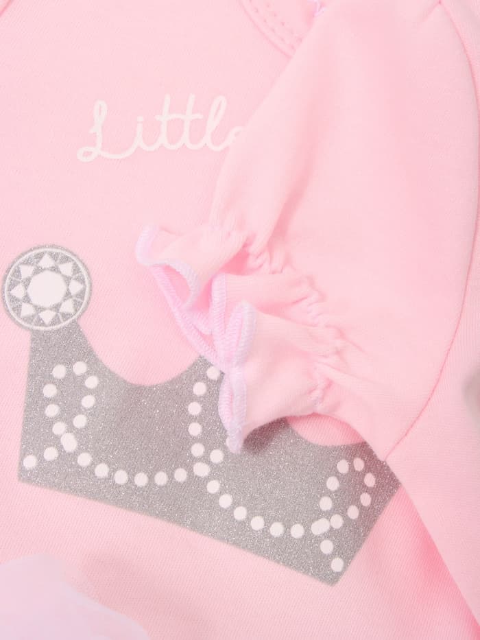 Боди с юбкой «Крошка Я» Princess, розовое, рост 68-74 см