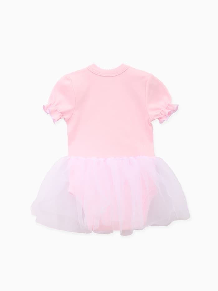 Боди с юбкой «Крошка Я» Princess, розовое, рост 74-80 см