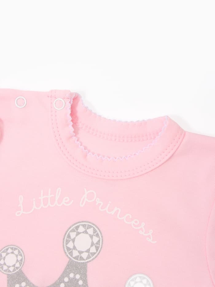 Боди с юбкой «Крошка Я» Princess, розовое, рост 80-86 см