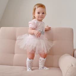 Боди с юбкой «Крошка Я» Princess, розовое, рост 80-86 см