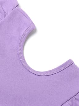 Боди для девочки «Крошка Я. Чёрный бант», рост 62-68 см, фиолетовое