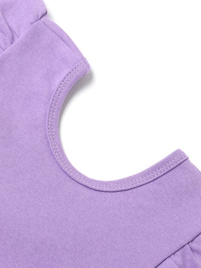 Боди для девочки «Крошка Я. Чёрный бант», рост 68-74 см, фиолетовое