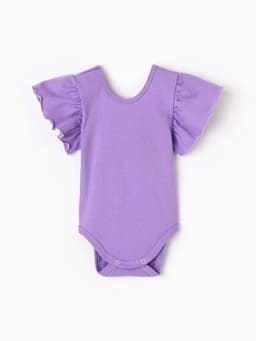 Боди для девочки «Крошка Я. Чёрный бант» рост 74-80 см, фиолетовое