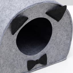 Домик для животных «Будка Джентльмена», войлок, серый