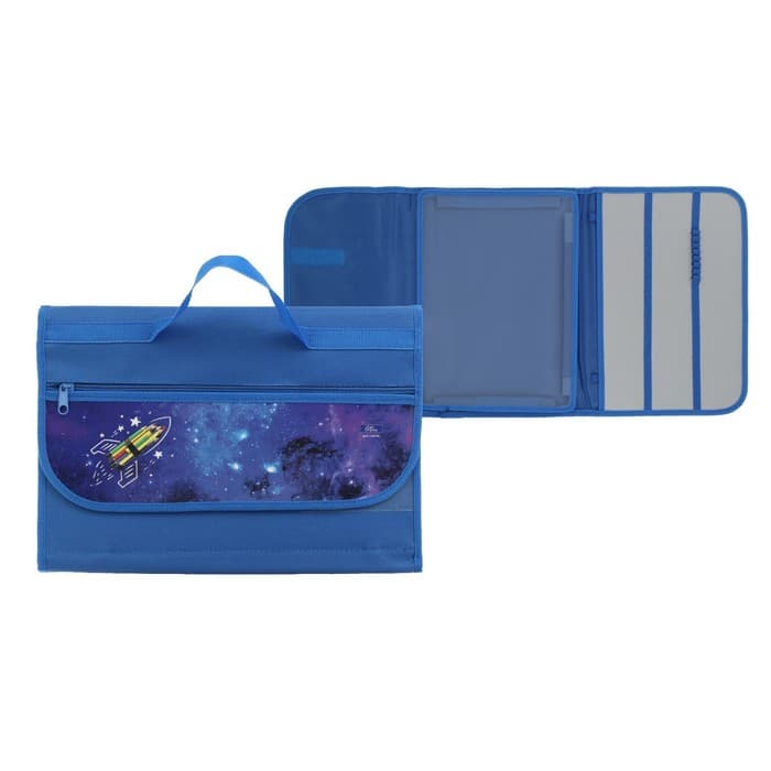 Папка для труда, А4, текстильная, 32.5×24 см «Ракета»