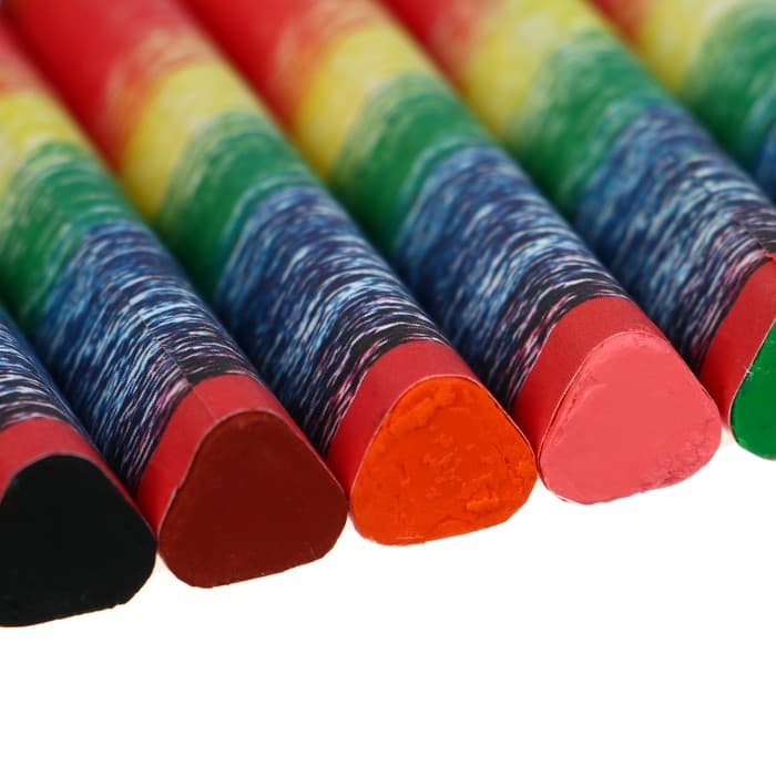 Мелки восковые, 12 цветов, «Луч», трёхгранные