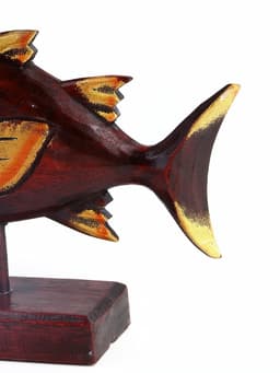 Фигура на подставке «Рыба», 50×10×30 см, дерево