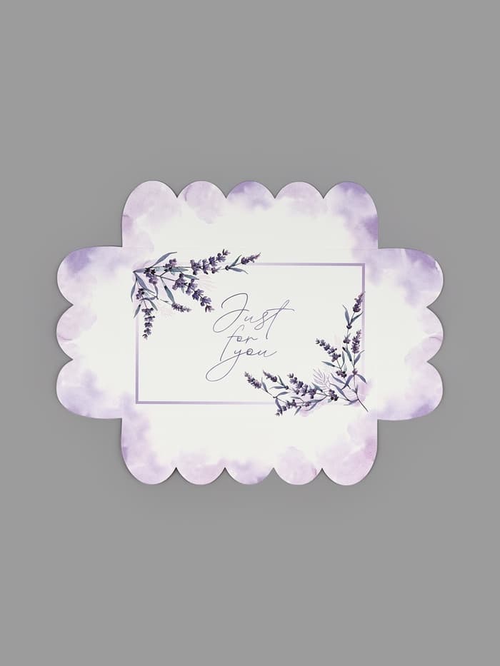 Коробка для печенья, кондитерская упаковка с пластиковой крышкой, Just for you, 20×30×8 см