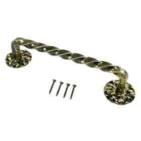 Ручка-скоба «Белгород» Витая 240 мм, цвет золото