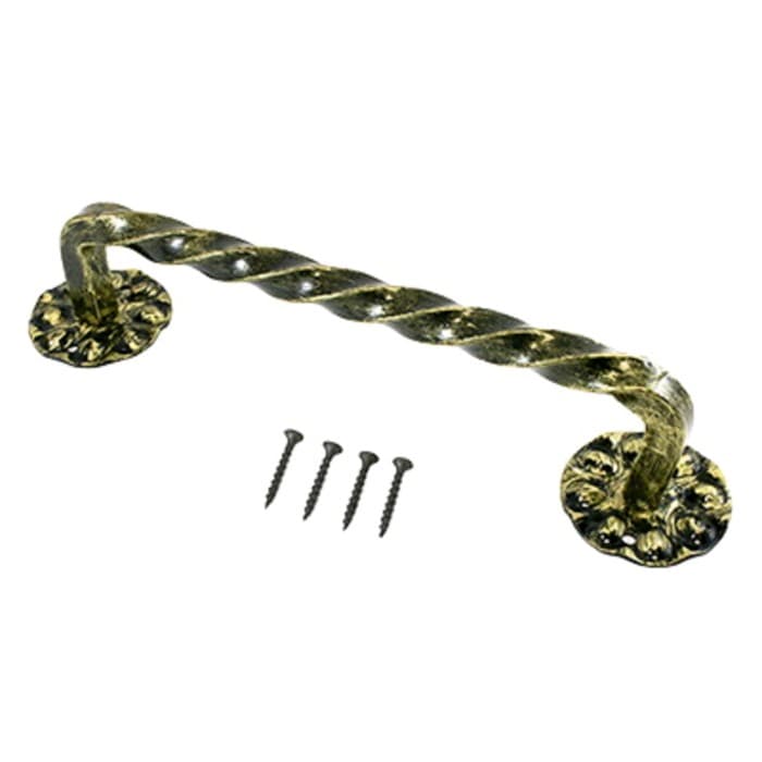 Ручка-скоба «Белгород» Витая 240 мм, цвет золото