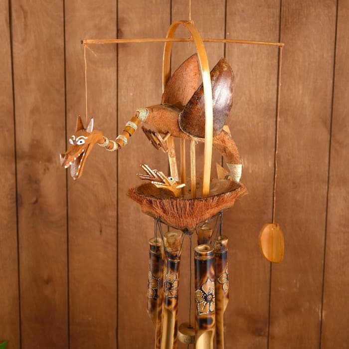 Музыка ветра «Дракоши», 40×15×100 см, бамбук