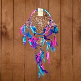 Ловец снов «Пять колец», 25×0.5×50 см, разноцветный