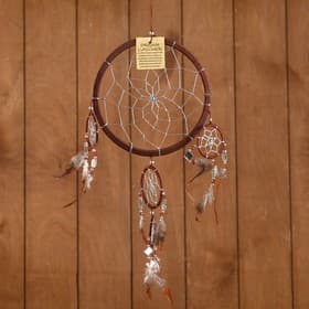 Ловец снов «Пять колец», 25×0.5×50 см, коричневый