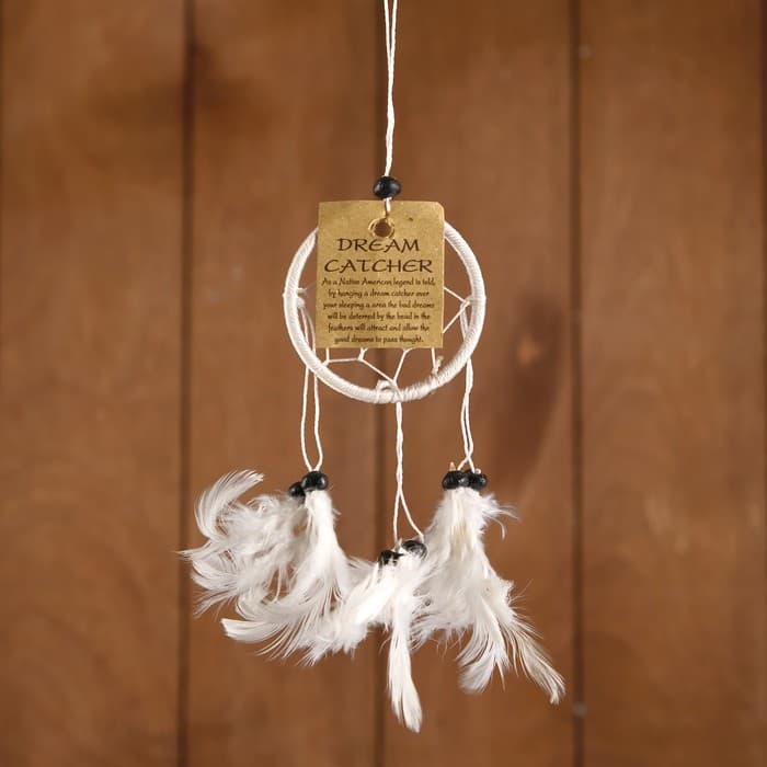 Ловец снов «Гармония», 6×0.5×20 см, белый