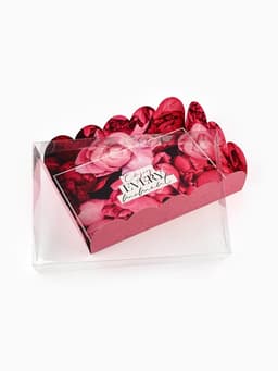 Коробка для печенья, кондитерская упаковка с пластиковой крышкой, Enjoy every moment, 20×30×8 см