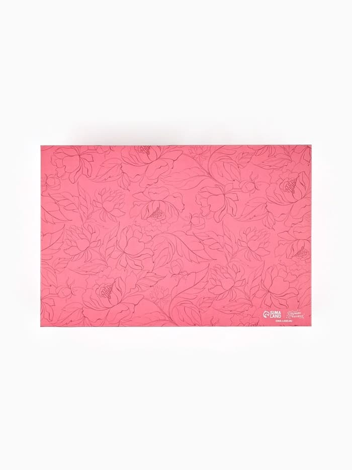 Коробка для печенья, кондитерская упаковка с пластиковой крышкой, Enjoy every moment, 20×30×8 см