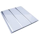 Панель потолочная ПВХ, 3000×200 мм, цвет белый/лак серебро