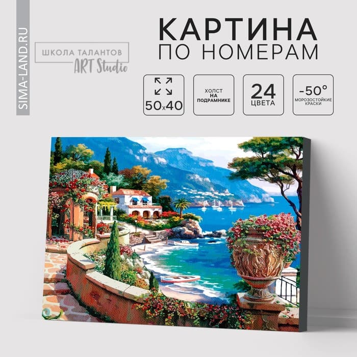 Картина по номерам на холсте с подрамником «Набережная», 40×50 см