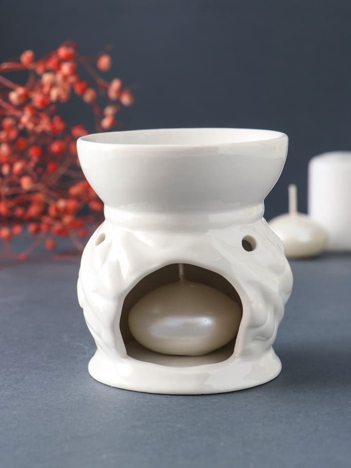 Аромалампа для эфирных масел «Золотая бабочка», керамика, 9×7.5×7.5 см