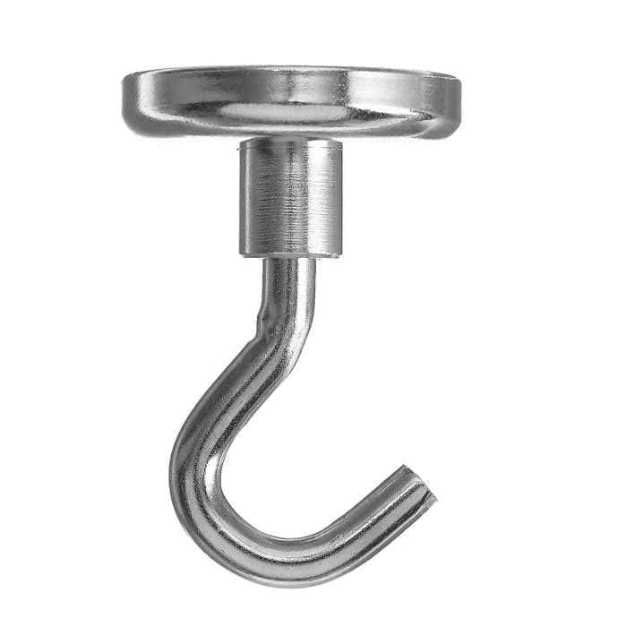 Магнит неодимовый Cartage с крючком для авто, d=32 мм, сцепление 17 кг