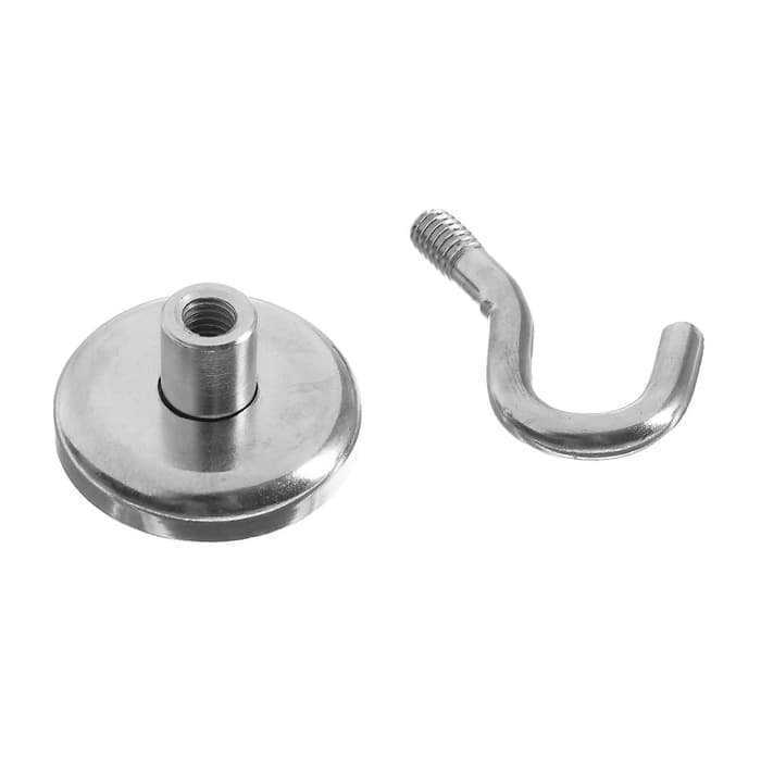 Магнит неодимовый Cartage с крючком для авто, d=32 мм, сцепление 17 кг