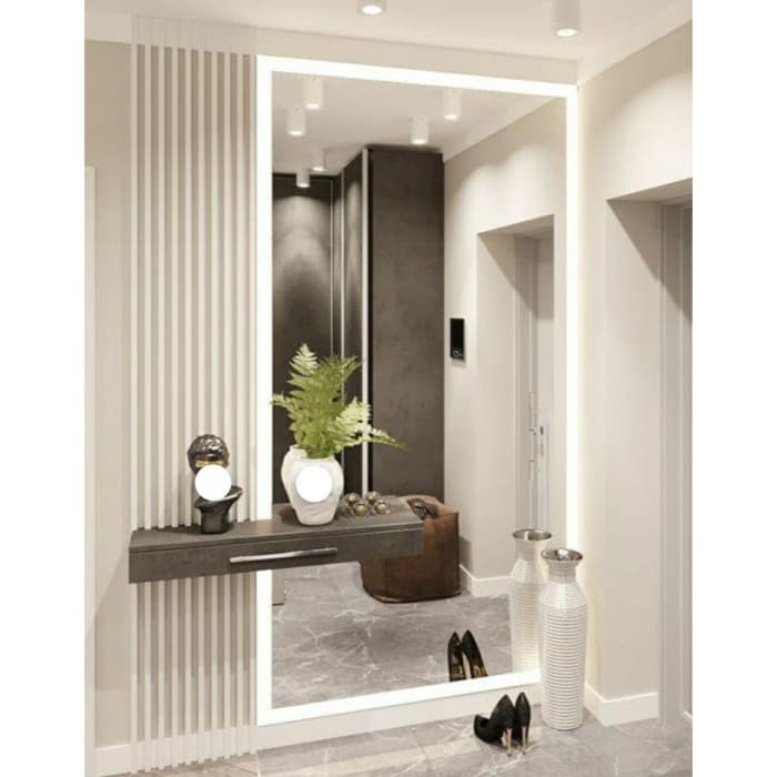 Интерьерная рейка МДФ «Милана», 2700×30×20 мм, цвет белый