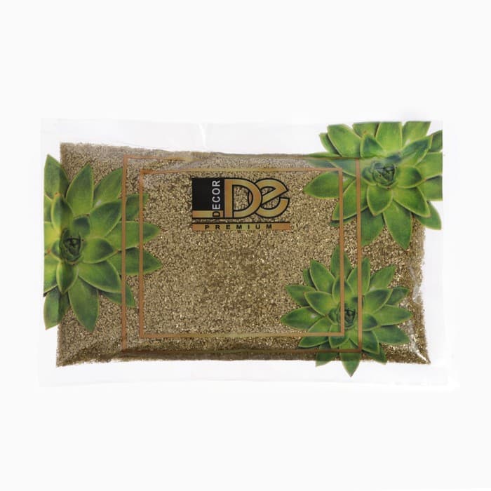 Грунт «Золотистый металлик» декоративный песок кварцевый, 250 г фр. 0.5-1 мм