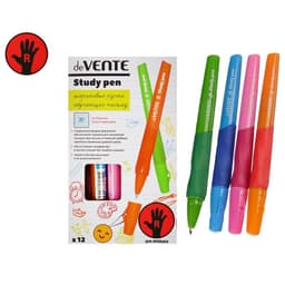 Ручка обучающая для правши deVENTE Study Pen, узел 0.7 мм, каучуковый держатель, чернила синие на масляной основе