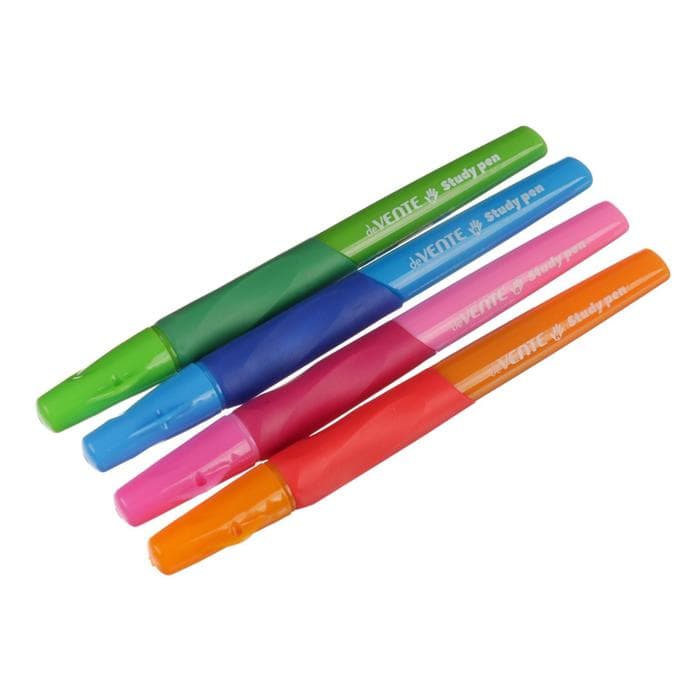 Ручка обучающая для правши deVENTE Study Pen, узел 0.7 мм, каучуковый держатель, чернила синие на масляной основе