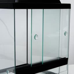 Террариум с раздвижными дверцами 30 л, черный 30×30×35 см