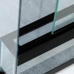 Террариум с раздвижными дверцами 30 л, черный 30×30×35 см