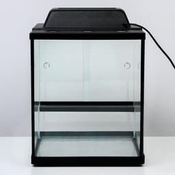 Террариум с раздвижными дверцами 30 л, черный 30×30×35 см