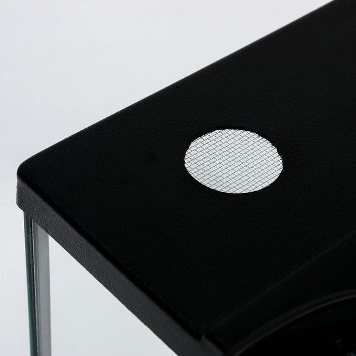 Террариум с раздвижными дверцами 30 л, черный 30×30×35 см