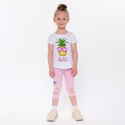 Леггинсы для девочки, цвет розовый, рост 92 см (52)