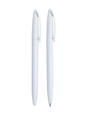 Ручка под логотип Calligrata, шариковая, поворотная, синий стержень, узел 0.7 мм, корпус белый