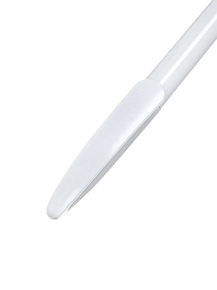 Ручка под логотип Calligrata, шариковая, поворотная, синий стержень, узел 0.7 мм, корпус белый