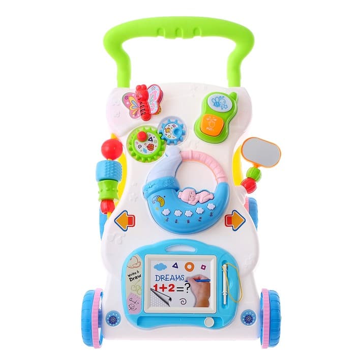 Развивающая каталка-ходунки ZABIAKA «Первые шаги», световые и звуковые эффекты