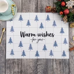 Новогодняя салфетка на стол Warm wishes, 40×29 см