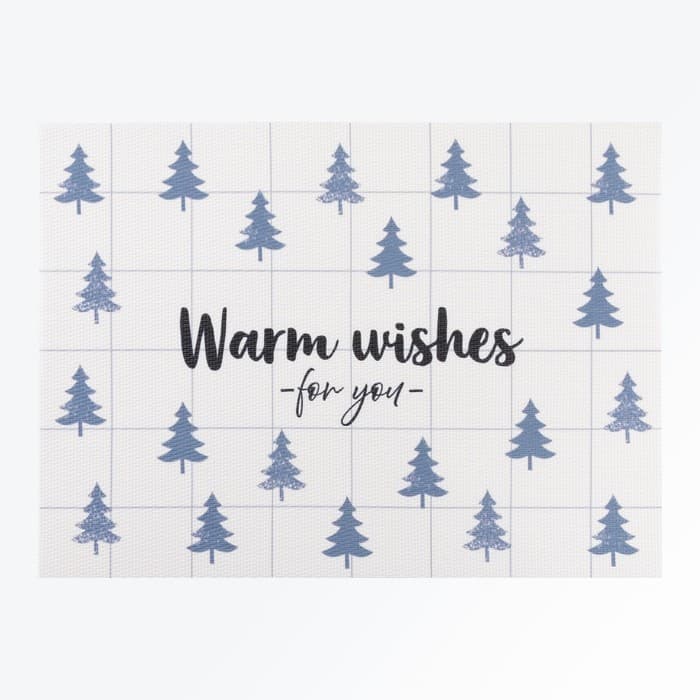 Новогодняя салфетка на стол Warm wishes, 40×29 см