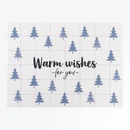 Новогодняя салфетка на стол Warm wishes, 40×29 см