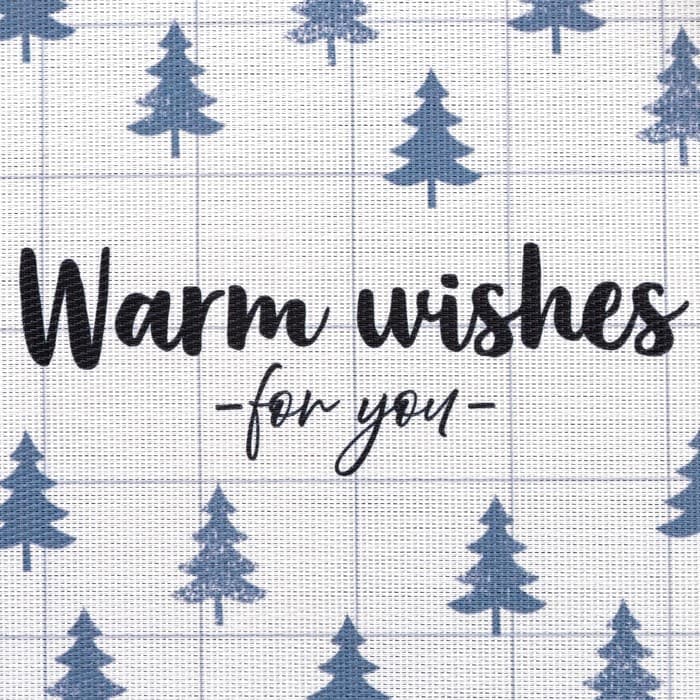 Новогодняя салфетка на стол Warm wishes, 40×29 см