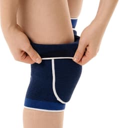 Наколенники спортивные ONLYTOP, верх 29 - 37 см, низ 25 - 33 см, универсальные, синие
