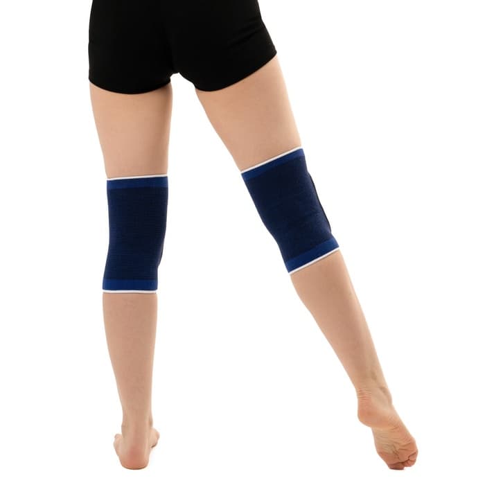 Наколенники спортивные ONLYTOP, верх 29 - 37 см, низ 25 - 33 см, универсальные, синие
