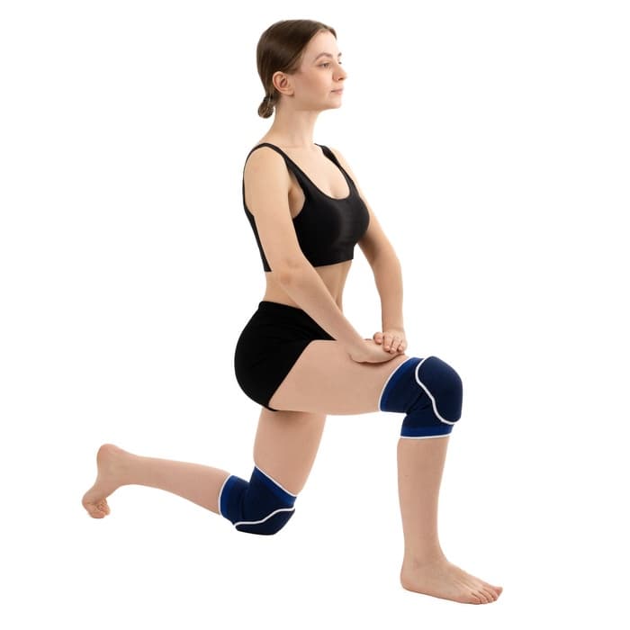 Наколенники спортивные ONLYTOP, верх 29 - 37 см, низ 25 - 33 см, универсальные, синие