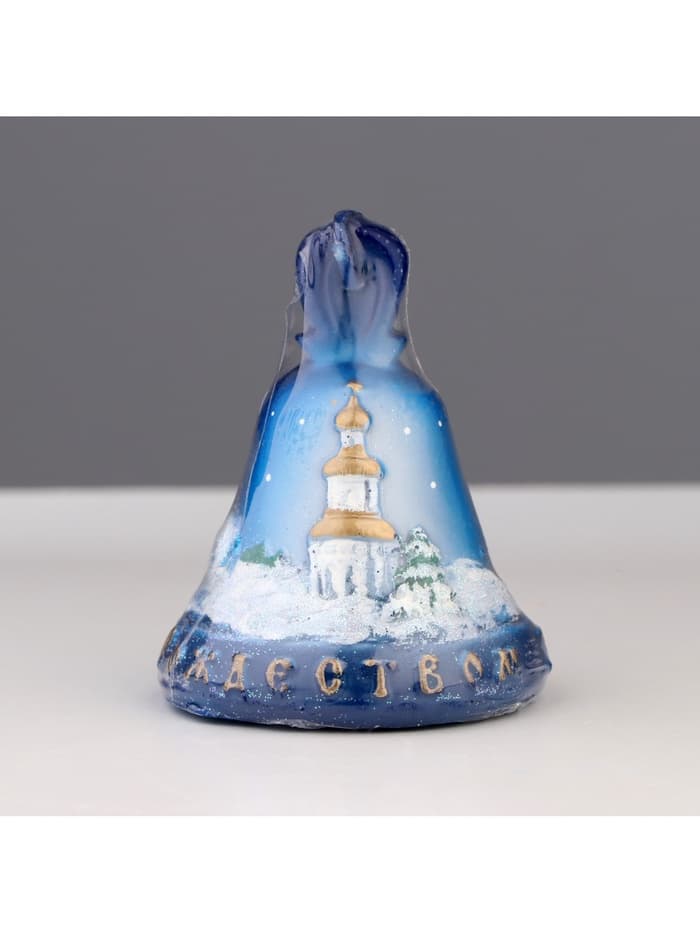 Свеча декоративная «Колокольчик Рождественский», 6×6×7 см