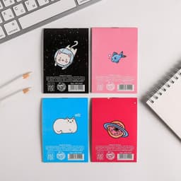 Блокнот А7 16 листов «Котики» МИКС