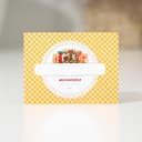 Этикетка для домашних заготовок «Лесные», 70×70 мм, оранжевая