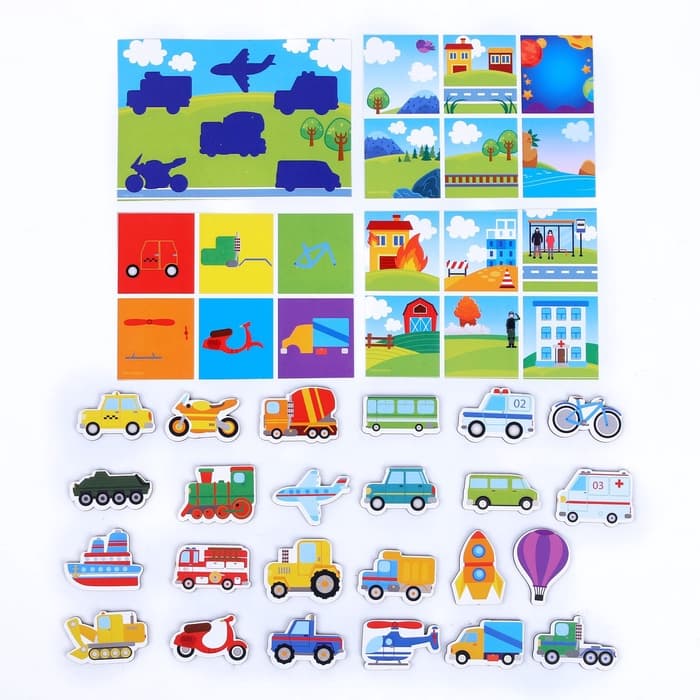 Развивающий набор лото Лесная мастерская «Изучаем транспорт»