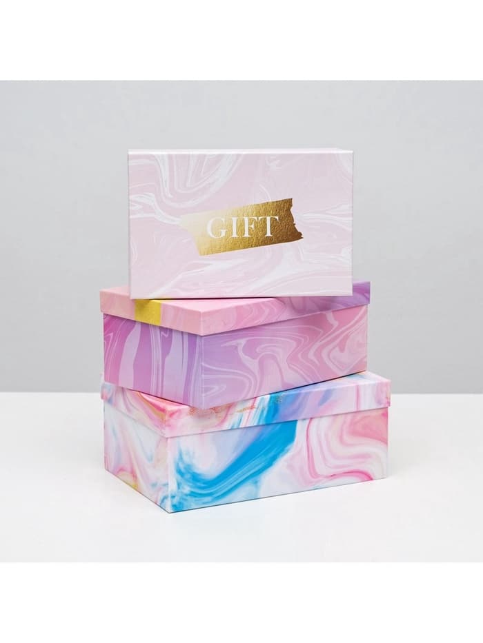 Набор коробок 15 в 1, упаковка подарочная, «Текстурный», 12×6.5×4 см - 46.5×30×17.5 см