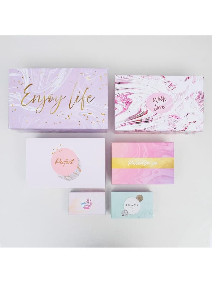 Набор коробок 15 в 1, упаковка подарочная, «Текстурный», 12×6.5×4 см - 46.5×30×17.5 см